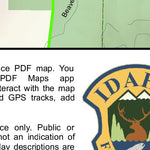 Idaho Department of Fish & Game Controlled Hunt Areas - Goat - Hunt Area 10-1 digital map