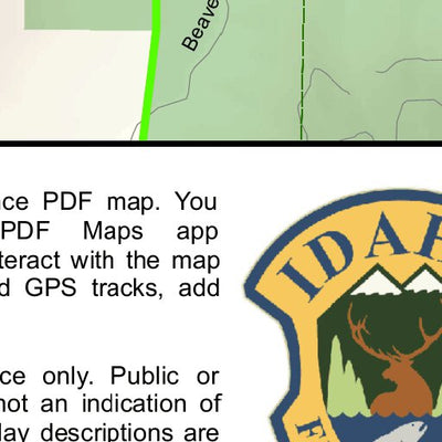 Idaho Department of Fish & Game Controlled Hunt Areas - Goat - Hunt Area 10-1 digital map