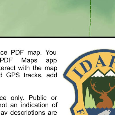 Idaho Department of Fish & Game Controlled Hunt Areas - Goat - Hunt Area 10-2 digital map