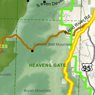 Idaho Department of Fish & Game Controlled Hunt Areas - Goat - Hunt Area 18 digital map