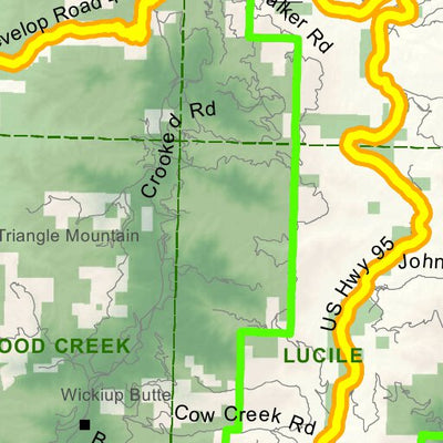 Idaho Department of Fish & Game Controlled Hunt Areas - Goat - Hunt Area 18 digital map