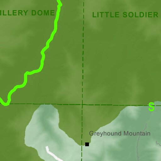 Hunt Distance Map Controlled Hunt Areas - Goat - Hunt Area 27-5 Map by Idaho Department ...