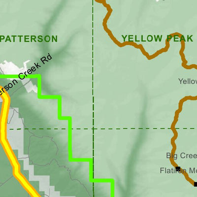 Idaho Department of Fish & Game Controlled Hunt Areas - Goat - Hunt Area 37A digital map