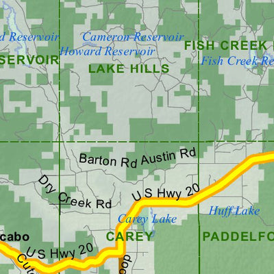 Idaho Department of Fish & Game Controlled Hunt Areas - Goat - Hunt Area 50 digital map