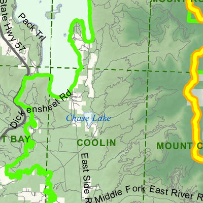 Idaho Department of Fish & Game Controlled Hunt Areas - Moose - Hunt Area 1-1 digital map