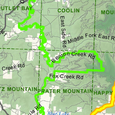 Idaho Department of Fish & Game Controlled Hunt Areas - Moose - Hunt Area 1-2 digital map