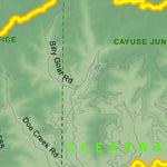 Idaho Department of Fish & Game Controlled Hunt Areas - Moose - Hunt Area 12-1 digital map