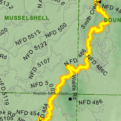 Idaho Department of Fish & Game Controlled Hunt Areas - Moose - Hunt Area 12-5 digital map