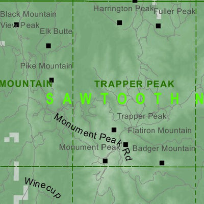 Idaho Department of Fish & Game Controlled Hunt Areas - Moose - Hunt Area 54 digital map