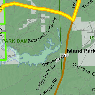 Idaho Department of Fish & Game Controlled Hunt Areas - Moose - Hunt Area 61-2 digital map
