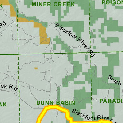 Idaho Department of Fish & Game Controlled Hunt Areas - Moose - Hunt Area 69-1 digital map