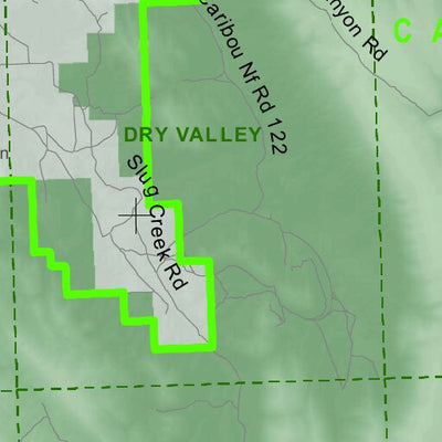 Idaho Department of Fish & Game Controlled Hunt Areas - Moose - Hunt Area 76-1 digital map