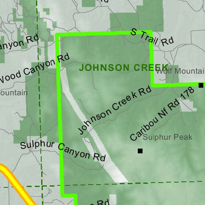 Idaho Department of Fish & Game Controlled Hunt Areas - Moose - Hunt Area 76-1 digital map