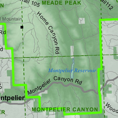 Idaho Department of Fish & Game Controlled Hunt Areas - Moose - Hunt Area 76-2 digital map