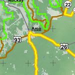 Idaho Department of Fish & Game Controlled Hunt Areas - Pronghorn - Hunt Area 21A-1 digital map