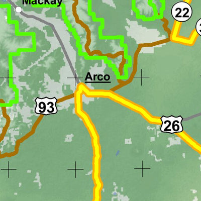 Idaho Department of Fish & Game Controlled Hunt Areas - Pronghorn - Hunt Area 21A-1 digital map