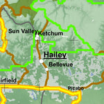Idaho Department of Fish & Game Controlled Hunt Areas - Pronghorn - Hunt Area 21A-1 digital map