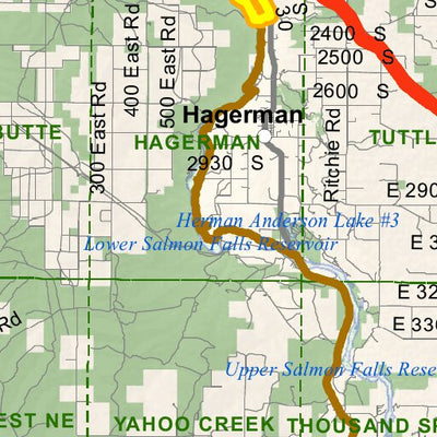 Idaho Department of Fish & Game Controlled Hunt Areas - Pronghorn - Hunt Area 45-1 digital map