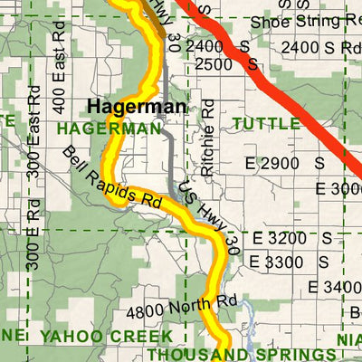 Idaho Department of Fish & Game Controlled Hunt Areas - Pronghorn - Hunt Area 46-1 digital map