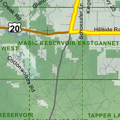 Idaho Department of Fish & Game Controlled Hunt Areas - Pronghorn - Hunt Area 52-1 digital map