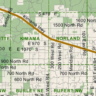 Idaho Department of Fish & Game Controlled Hunt Areas - Pronghorn - Hunt Area 55-1 digital map