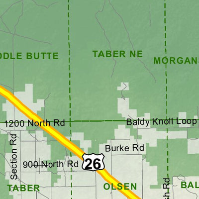 Idaho Department of Fish & Game Controlled Hunt Areas - Pronghorn - Hunt Area 63-1 digital map
