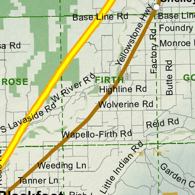 Idaho Department of Fish & Game Controlled Hunt Areas - Pronghorn - Hunt Area 63-1 digital map