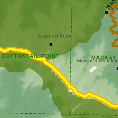Idaho Department of Fish & Game Controlled Hunt Areas - Rocky Mtn Sheep - Hunt Area 19 digital map
