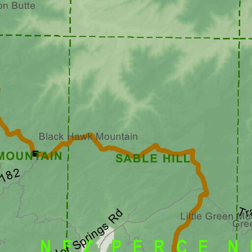 Controlled Hunt Areas - Rocky Mtn Sheep - Hunt Area 20 Map by Idaho ...