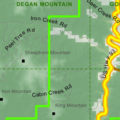 Idaho Department of Fish & Game Controlled Hunt Areas - Rocky Mtn Sheep - Hunt Area 28-2 digital map