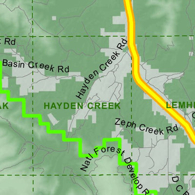 Idaho Department of Fish & Game Controlled Hunt Areas - Rocky Mtn Sheep - Hunt Area 30 digital map