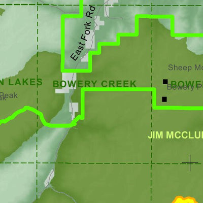 Idaho Department of Fish & Game Controlled Hunt Areas - Rocky Mtn Sheep - Hunt Area 36A digital map