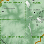 Idaho Department of Fish & Game Controlled Hunt Areas - Rocky Mtn Sheep - Hunt Area 36A digital map