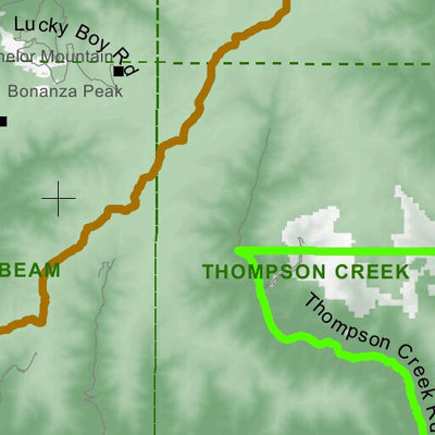 Idaho Department of Fish & Game Controlled Hunt Areas - Rocky Mtn Sheep - Hunt Area 36AL digital map
