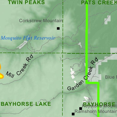 Idaho Department of Fish & Game Controlled Hunt Areas - Rocky Mtn Sheep - Hunt Area 36B digital map