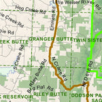 Idaho Department of Fish & Game Controlled Hunt Areas - Turkey - Hunt Area 22-1 digital map