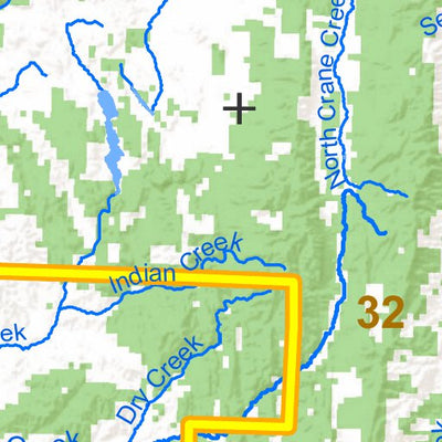 Idaho Department of Fish & Game Controlled Hunt Areas - Turkey - Hunt Area 32-1 digital map