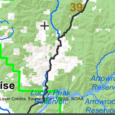 Idaho Department of Fish & Game Controlled Hunt Areas - Turkey - Hunt Area 32-1 digital map