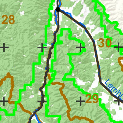 Idaho Department of Fish & Game Controlled Hunt Areas - Turkey - Hunt Area 50-1 digital map