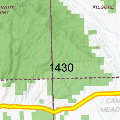 Idaho Department of Fish & Game General Season Hunt Areas - Bear - Portion of Unit 61 digital map