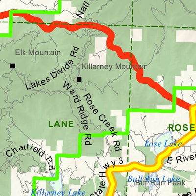 Idaho Department of Fish & Game General Season Hunt Areas - Bear - Unit 3 digital map