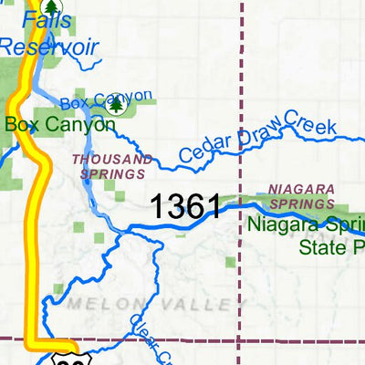 Idaho Department of Fish & Game General Season Hunt Areas - Deer - Portion of Units 45 and 53 digital map