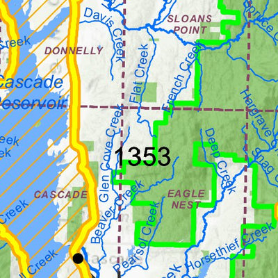 Idaho Department of Fish & Game General Season Hunt Areas - Deer - Unit 24 (Exception) digital map
