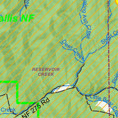 Idaho Department of Fish & Game General Season Hunt Areas - Deer - Unit 30A (Private Land Only) digital map