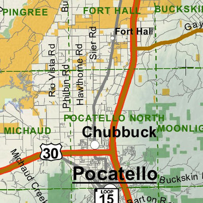 Idaho Department of Fish & Game General Season Hunt Areas - Deer - Unit 68 digital map