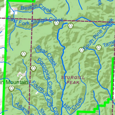 Idaho Department of Fish & Game General Season Hunt Areas - Elk - Brownlee Zone digital map