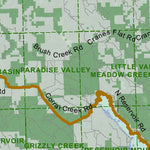 Idaho Department of Fish & Game General Season Hunt Areas - Elk - Diamond Creek Zone digital map