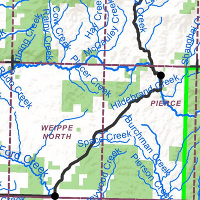 Idaho Department of Fish & Game General Season Hunt Areas - Elk - Dworshak Zone digital map
