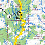 Idaho Department of Fish & Game General Season Hunt Areas - Elk - Dworshak Zone digital map