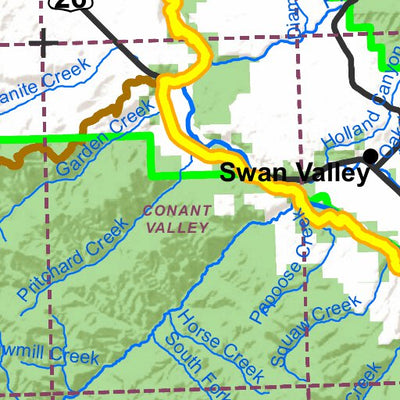 Idaho Department of Fish & Game General Season Hunt Areas - Elk - Palisades Zone digital map